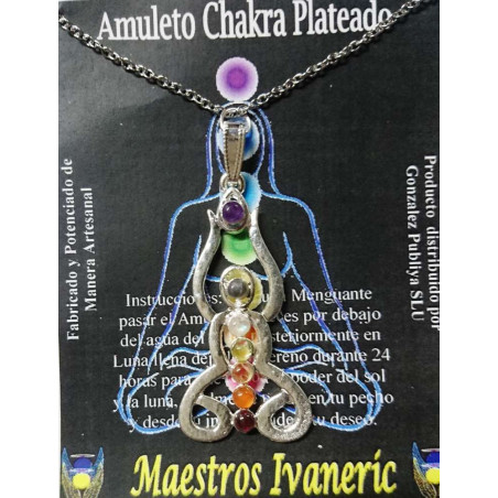 Handgefertigtes versilbertes Buddha-Amulett aus Metall