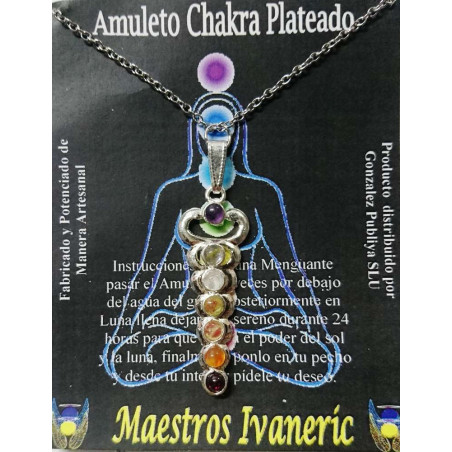 Caduceus Versilbertes Metall Handwerk Amulett