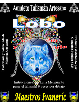 Wolf Amulett der Macht und Weisheit Medaille