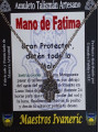 Handgefertigter Talisman Hand der Fatima Klein, 2,1 x 1,5 cm