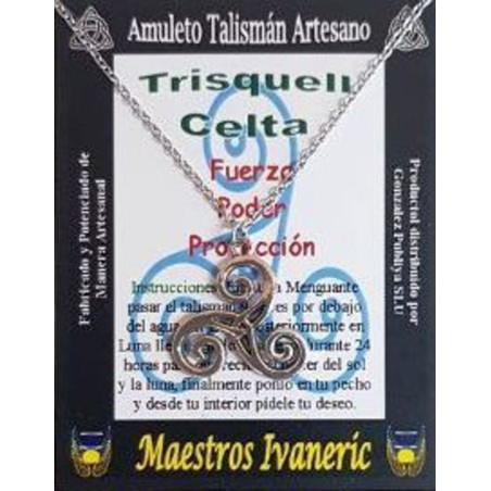 Keltischer Trisquell Kunsthandwerklicher Talisman