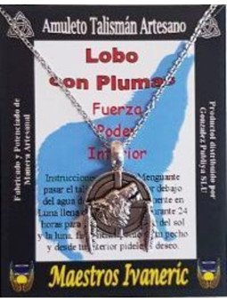 Talisman Craftsman Wolf mit Federn