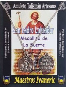 Talisman Medallita de la Suerte Heilige Isidro Labrador (St. Isidor der Bauer)