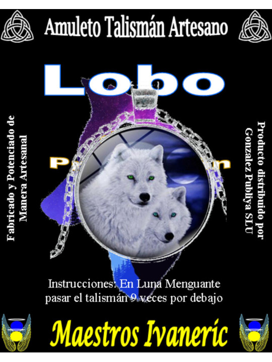 Wolf des Schutzes Amulett Medaille