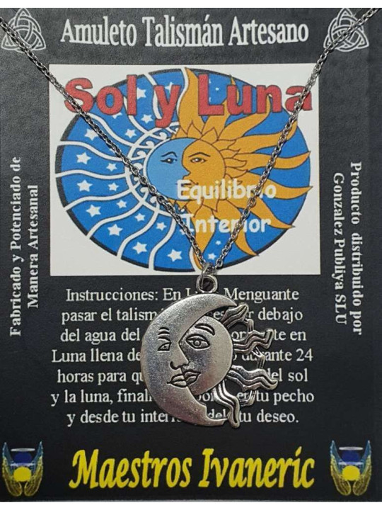 Talisman-Handwerker Sonne und Mond. Inneres Gleichgewicht.