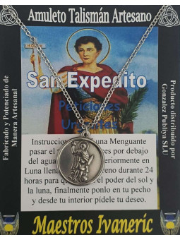 Amulett-Medaille des Heiligen Expeditus.