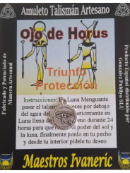 Talismanic Craftsman Auge des Horus Medaille, 1,8 cm Durchmesser.
