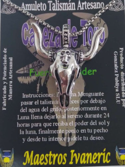 Stierkopf Kunsthandwerker-Talisman