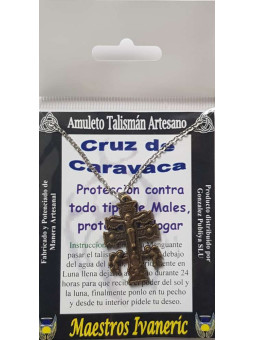 Caravaca Kreuz Kunsthandwerker Talisman Bronze Farbe