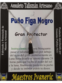 Talisman ArtiHeilige Talisman Faust Figa Jet Black