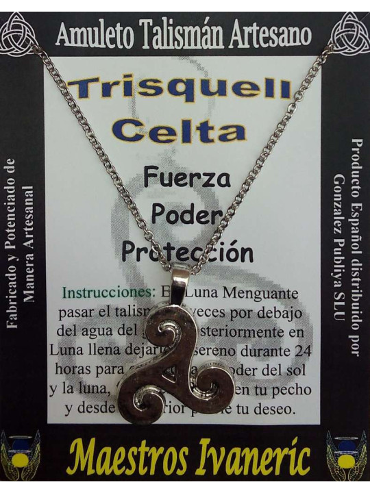 Keltischer Trisquell Kunsthandwerklicher Talisman