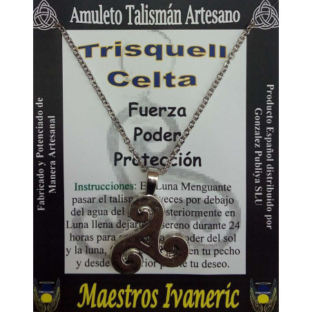 Keltischer Trisquell Kunsthandwerklicher Talisman