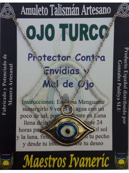 Talisman Craftsman Talisman Türkisches Auge in Metall Augenform