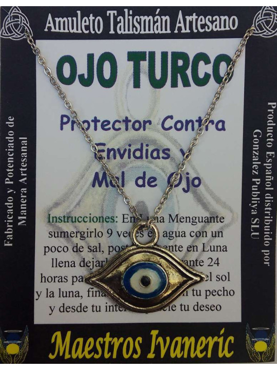 Talisman Craftsman Talisman Türkisches Auge in Metall Augenform