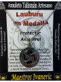 Lauburu Kunsthandwerker Talisman in Medaille