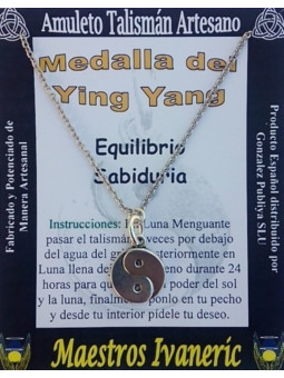 Talisman Kunsthandwerker Ying Yang Medaille