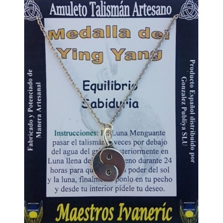Talisman Kunsthandwerker Ying Yang Medaille