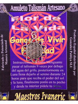 Blume des Lebens Kunsthandwerklicher Talisman