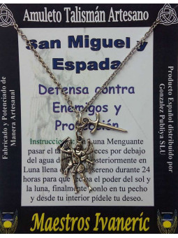 Talisman Handwerker St. Michael mit Schwert. Verteidigung