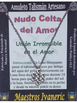 Keltischer Knoten der Liebe Talisman Handwerkskunst