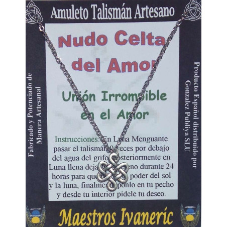 Keltischer Knoten der Liebe Talisman Handwerkskunst