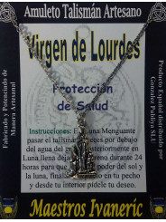 Handgefertigter Talisman Jungfrau von Lourdes