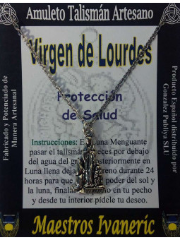 Handgefertigter Talisman Jungfrau von Lourdes