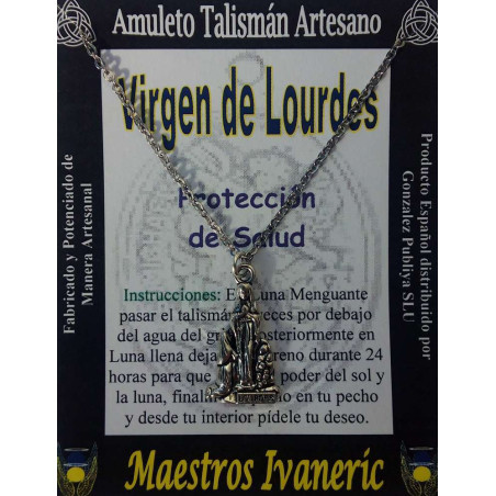 Handgefertigter Talisman Jungfrau von Lourdes