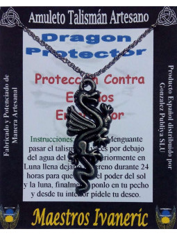 Kunsthandwerklicher Talisman Drachenbeschützer