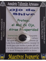 Kunsthandwerklicher Mineral-Talisman Auge von Shiva,