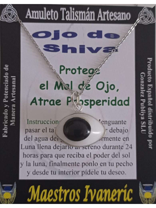 Kunsthandwerklicher Mineral-Talisman Auge von Shiva,