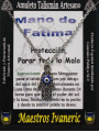 Handgefertigter Talisman Hand der Fatima mit türkischem Auge