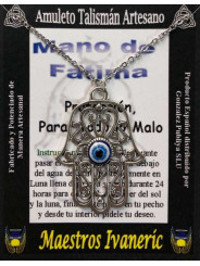Handgefertigter Talisman Hand der Fatima mit türkischem Auge
