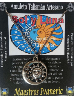 Sonne und Mond Kunsthandwerklicher Talisman