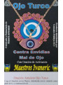 Amulett Türkisches Auge aus Harz mit Metall, rosa