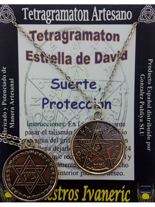 Sonderangebot Tetragramaton Davidstern Amulett