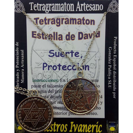 Sonderangebot Tetragramaton Davidstern Amulett