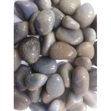 Kieselsteine abgerundete Blauer Quarz Commercial B Medium 2,5cm bis 3,5cm