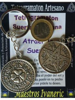 Tetragramaton Schlüsselanhänger Amulett. Glück und Wohlstand
