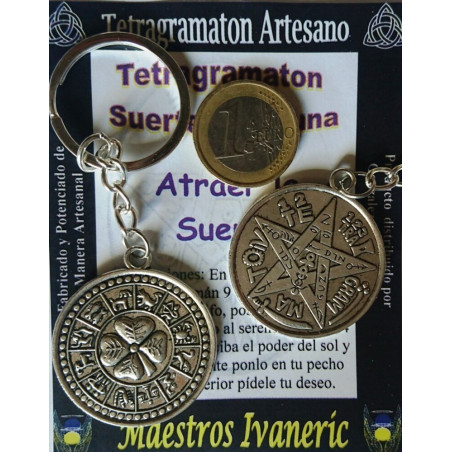 Tetragramaton Schlüsselanhänger Amulett. Glück und Wohlstand