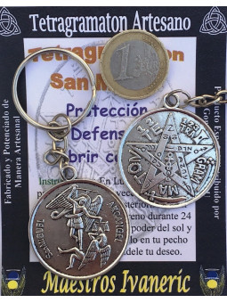 Schlüsselanhänger Amulett Tetragramaton St. Michael