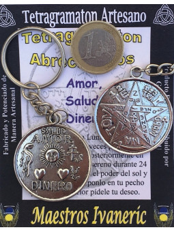 Schlüsselanhänger Amulett Tetragramaton Offene Wege