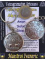 Schlüsselanhänger Amulett Tetragramaton Offene Wege