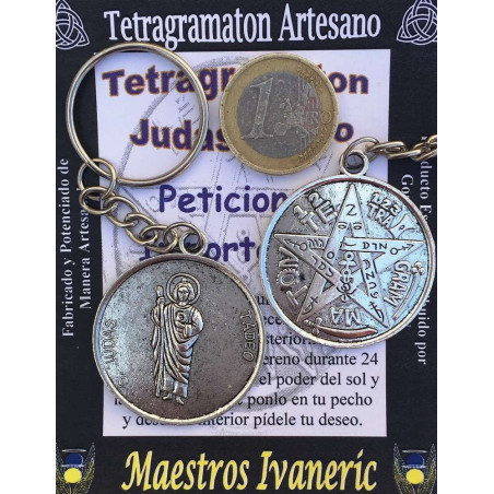Amulett Schlüsselanhänger Tetragramaton Judas Thaddäus. Wichtige Anfragen