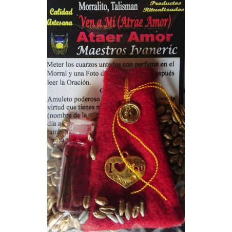 Mächtiges Amulett Morralito Komm zu mir, (ziehe die Liebe an)