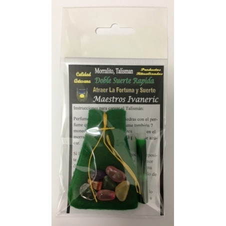 Mächtiges Amulett Morralito Doble Suerte Rapida