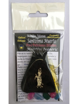 Mächtiges Amulett Morralito de la Heiligetisima Muerte (Das Amulett der kleinen Tasche des heiligen Todes)