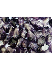 Großer getrommelter Kantenquarzkristall 3,5cm bis 5cm