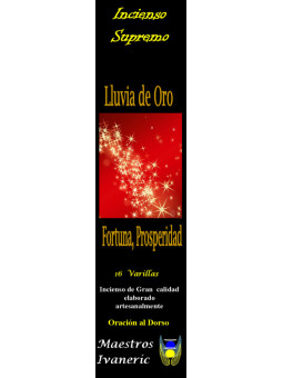 Oberster Weihrauch der Absicht Goldener Regen, mit Gebet