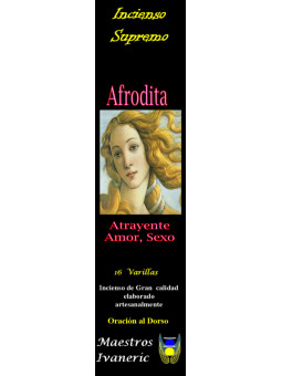 Aphrodite Höchste Zweck Weihrauch, mit Gebet